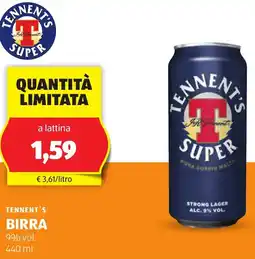 ALDI TENNENT'S Birra offerta