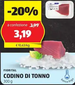 ALDI Fiorital codino di tonno offerta