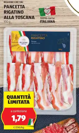 ALDI Regione che vai pancetta rigatino alla toscana offerta