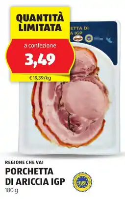 ALDI Regione che vai porchetta di ariccia IGP offerta