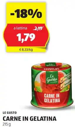 ALDI Le gusto carne in gelatina offerta