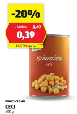 ALDI King's crown ceci offerta