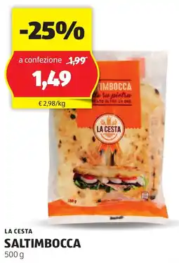 ALDI La cesta saltimbocca offerta