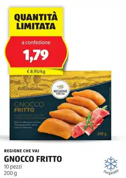 ALDI Regione che vai gnocco fritto 10 pezzi offerta