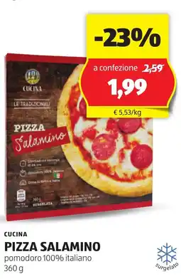 ALDI Cucina pizza salamino offerta