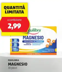 ALDI Equilibra magnesio 30 pezzi offerta