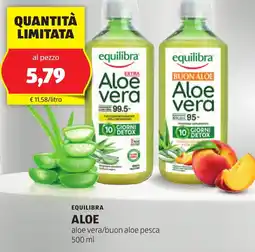 ALDI EQUILIBRA aloe vera/buon aloe pesca offerta