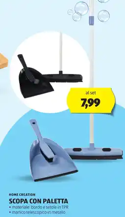 ALDI Home creation scopa con paletta offerta