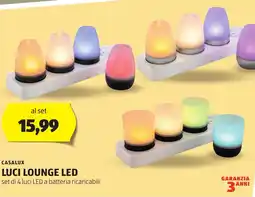 ALDI Casalux luci lounge LED offerta