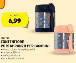 ALDI Crofton contenitore portapranzo per bambini offerta