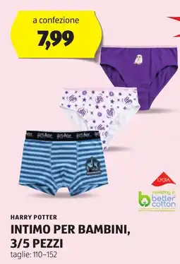 ALDI HARRY POTTER Intimo per bambini, 3/5 pezzi offerta