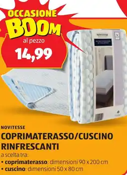 ALDI NOVITESSE Coprimaterasso/cuscino rinfrescanti offerta