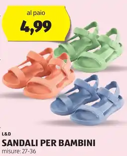ALDI L&D Sandali per bambini offerta
