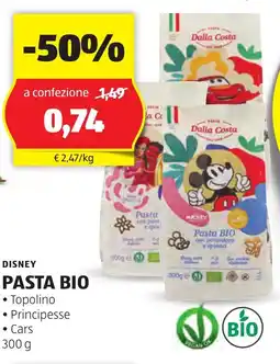 ALDI DISNEY Pasta bio offerta