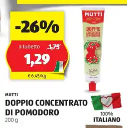 ALDI MUTTI Doppio concentrato di pomodoro offerta