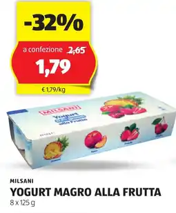 ALDI MILSANI Yogurt magro alla frutta offerta