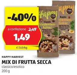 ALDI HAPPY HARVEST Mix di frutta secca offerta