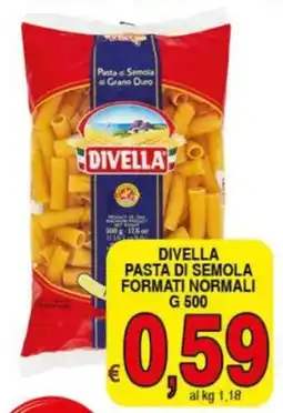 Iper Triscount Divella pasta di semola formati normali offerta