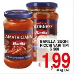 Iper Triscount Barilla sughi ricchi vari tipi offerta