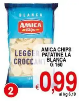 Iper Triscount Amica chips legger patatine la croccant blanca offerta