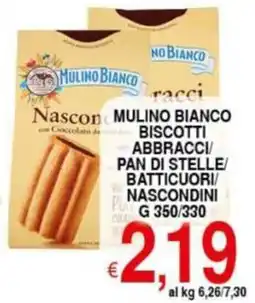 Iper Triscount Mulino bianco biscotti abbracci/ pan di stelle/ batticuori nascondini offerta