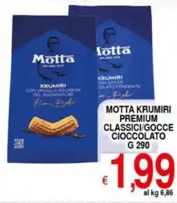 Iper Triscount Motta krumiri premium classici/gocce cioccolato offerta