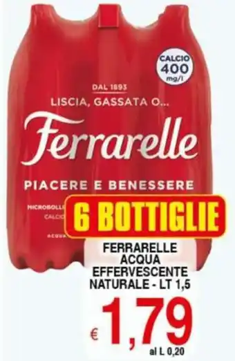Iper Triscount Ferrarelle acqua effervescente naturale offerta
