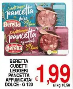 Iper Triscount Beretta cubetti leggeri pancetta affumicata dolce offerta