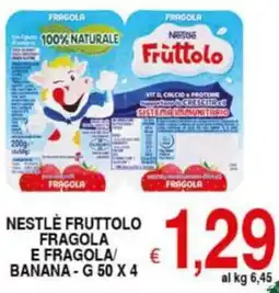 Iper Triscount Nestlé fruttolo fragola e fragola/ banana offerta