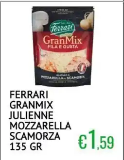 Sugros Ferrari granmix julienne mozzarella scamorza offerta