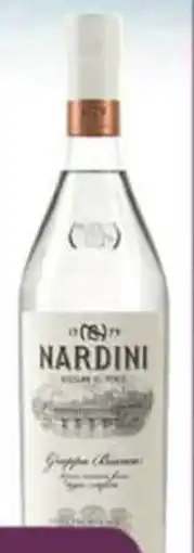 Iper Triscount Nardini grappa bianca 50° offerta