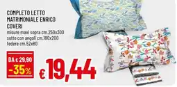 A&O Completo letto matrimoniale enrico COVERI offerta