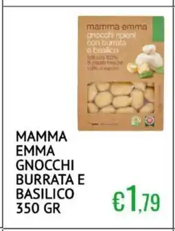 Sugros Mamma emma gnocchi burrata e basilico offerta