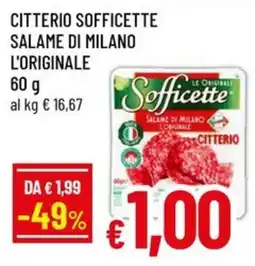 A&O Citterio sofficette salame di milano l'originale offerta