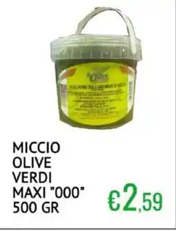 Sugros Miccio olive verdi maxi "000" offerta