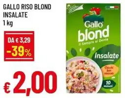 A&O Gallo riso blond insalate offerta