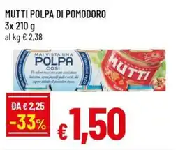 A&O Mutti polpa di pomodoro offerta