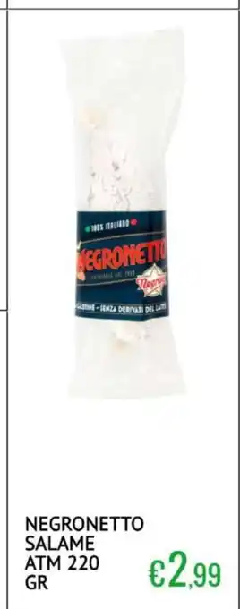 Sugros Negronetto salame atm offerta