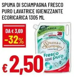 A&O Spuma di sciampagna fresco puro lavatrice igienizzante ecoricarica offerta