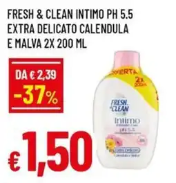 A&O Fresh & clean intimo ph 5.5 extra delicato calendula e malva offerta
