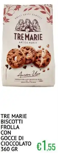 Sugros Tre marie biscotti frolla con gocce di cioccolato offerta