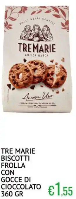 Sugros Tre marie biscotti frolla con gocce di cioccolato offerta