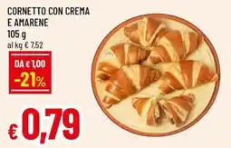 A&O Cornetto con crema e amarene offerta