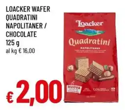 A&O Loacker wafer quadratini napolitaner / chocolate offerta