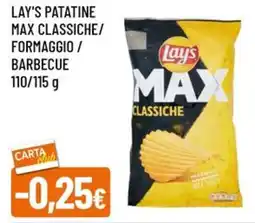 A&O Lay's patatine max classiche/ formaggio/ barbecue offerta
