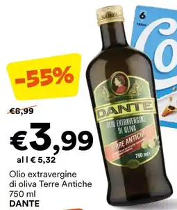 Olio extravergine di oliva Terre Antiche DANTE