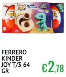 Sugros Ferrero kinder joy t/3 offerta