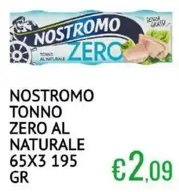 Sugros Nostromo tonno zero al naturale offerta
