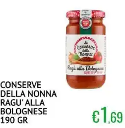 Sugros Conserve della nonna ragu' alla bolognese offerta