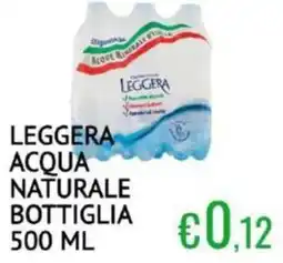 Sugros Leggera acqua naturale bottiglia offerta